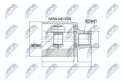 NPW-HD-028 Sada kloubů, hnací hřídel NTY