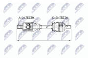 NPW-ME-035 Hnací hřídel NTY