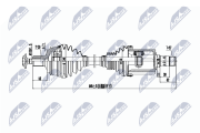NPW-ME-071 Hnací hřídel NTY