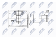 NPW-ME-086 Sada kloubů, hnací hřídel NTY