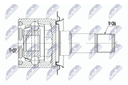 NPW-ME-094 Sada kloubů, hnací hřídel NTY