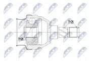 NPW-PL-066 Sada kloubů, hnací hřídel NTY