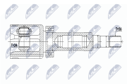 NPW-VV-088 Sada kloubů, hnací hřídel NTY