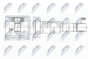 NPW-VV-089 Sada kloubů, hnací hřídel NTY
