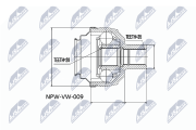 NPW-VW-009 Sada kloubů, hnací hřídel NTY