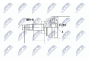 NPZ-FT-034 Sada kloubů, hnací hřídel NTY