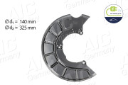 54845 Ochranný plech proti rozstřikování, brzdový kotouč NEW MOBILITY PARTS AIC