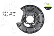 55686 Ochranný plech proti rozstřikování, brzdový kotouč NEW MOBILITY PARTS AIC