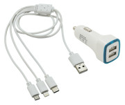 07683 Nabíječka telefonu USB 3in1 (micro USB, iPhone, USB C) 07683 COMPASS