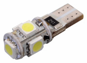 33794 Žárovka 5 SMD LED 12V T10 s rezistorem CAN-BUS ready bílá 33794 COMPASS