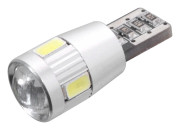 33796 Žárovka 6 SMD LED 12V T10 s rezistorem CAN-BUS ready bílá 33796 COMPASS