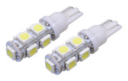 33719 Žárovka 9 SUPER LED 12V  T10  bílá 2ks 33719 COMPASS