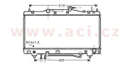 53002352 1/97- chladič 2.0i 16V (+AUT±AC) [350*698*16] 53002352 ACI