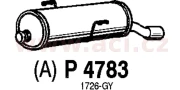 V P4783 zadní díl výfuku FENNO/IMASAF V P4783 ACI