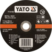 YT-6101 Kotouč řezný na kov 115 x 22 x 1,2 mm INOX YT-6101 YATO