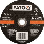 YT-6137 Kotouč řezný na kov 400 x 32 x 4,0 mm YT-6137 YATO