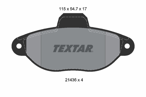 2143602 Brzdové destičky Formula XT TEXTAR