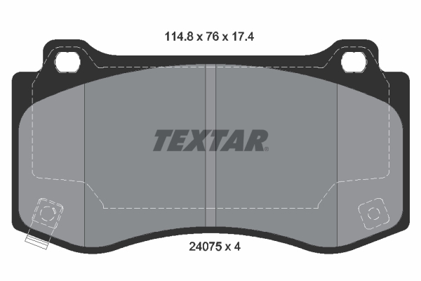 2407501 Brzdové destičky Formula XT TEXTAR