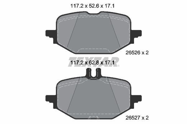 2652601 Brzdové destičky Formula XT TEXTAR